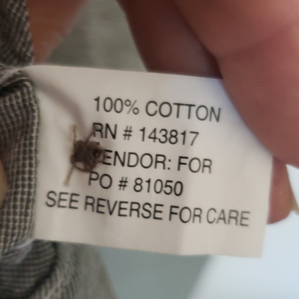 Rustic Ridge sleeveless button down gray long shirt L - Picture 5 of 5